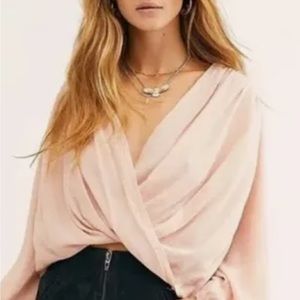 Free people Wrap infront Blouse